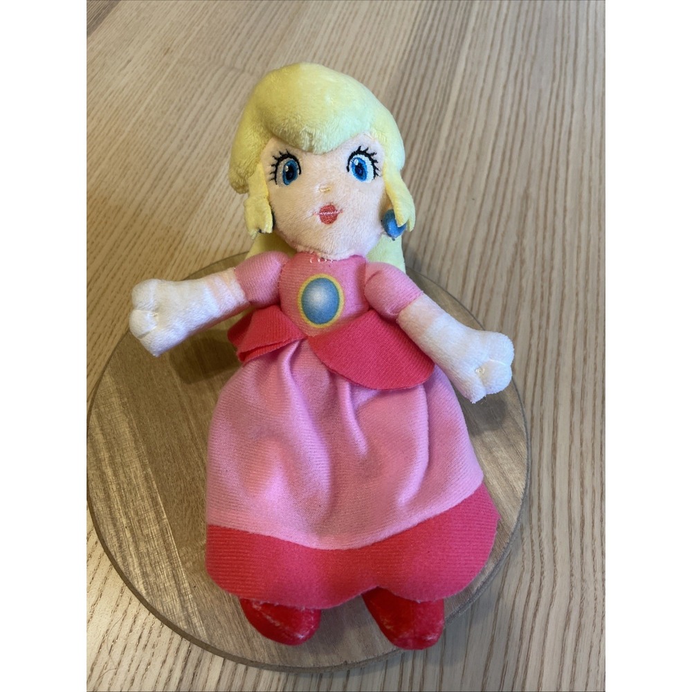 Nintendo Super Mario Brothers Princess Peach Plush Doll Stuffed Toy 8" New